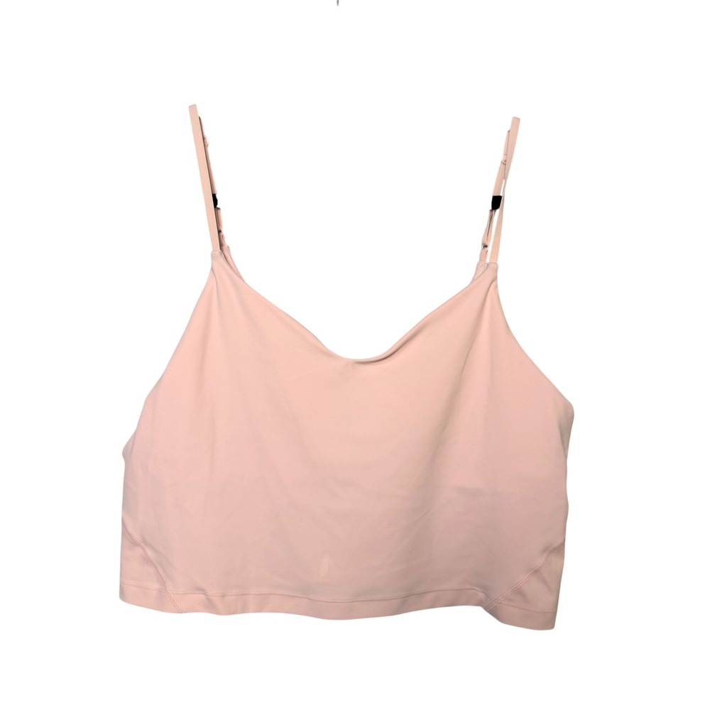 Lululemon Align Tank Top Pink Nulu Adjustable Strap Cropped Size 14 LW1EU0S